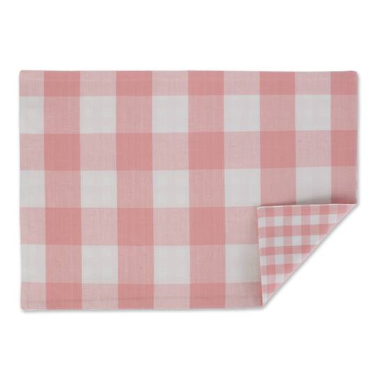 DII® Reversible Gingham & Buffalo Check Placemat Set, 4ct.